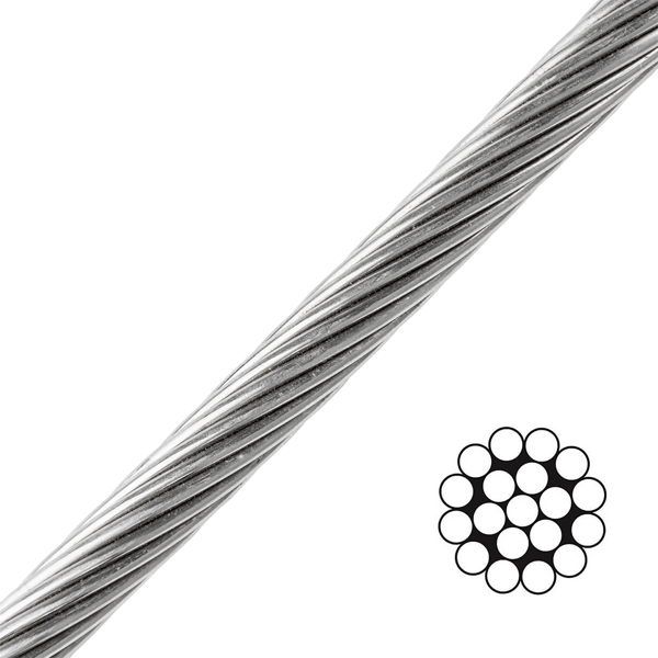 Stainless Steel Cable – 1x19 Construction (SS316)